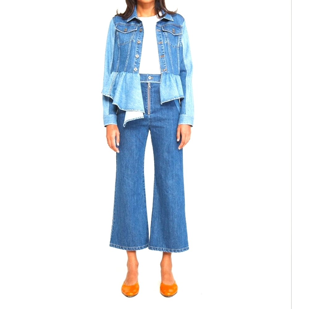 Sea New York NWT Two Tone Denim Patchwork Jeans